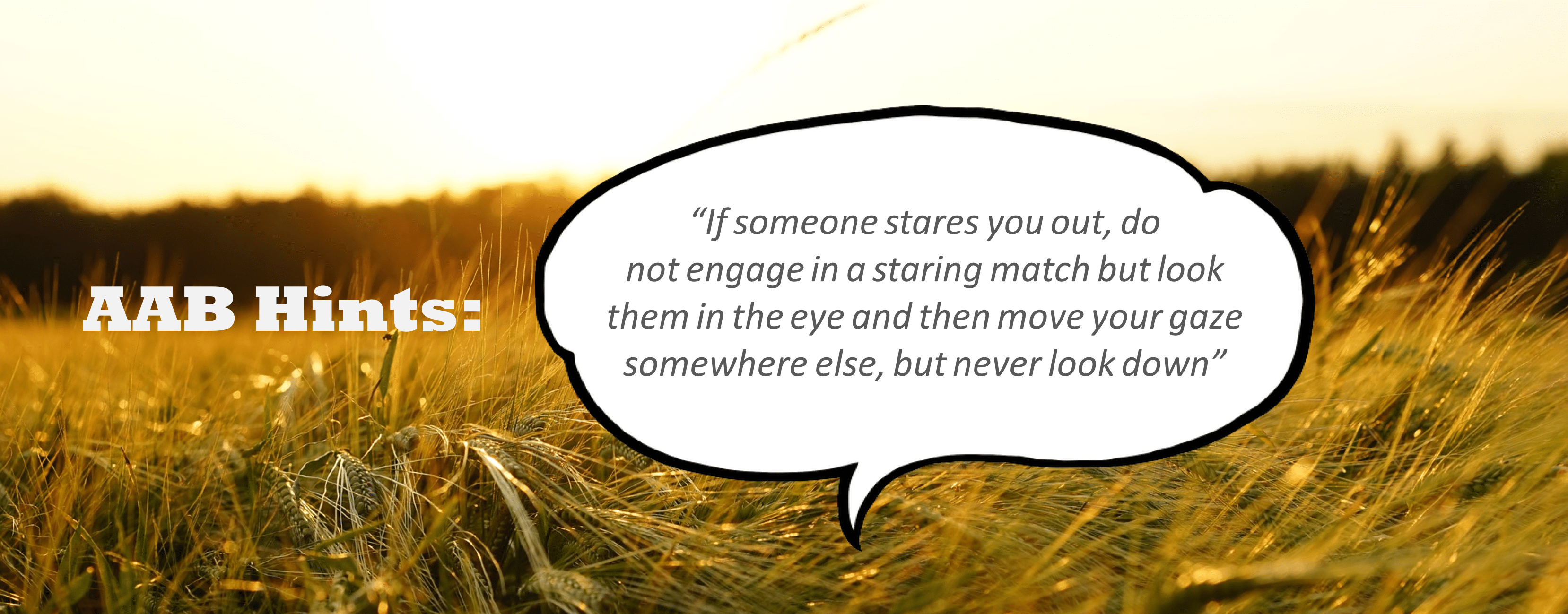 Tip to hold eye contact with bullies to appear confident and unshaken