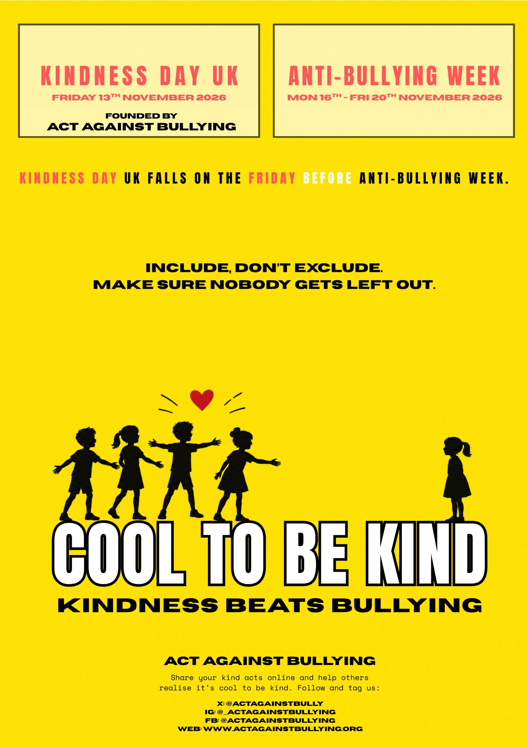 Kindness Day UK: Alternative design 1